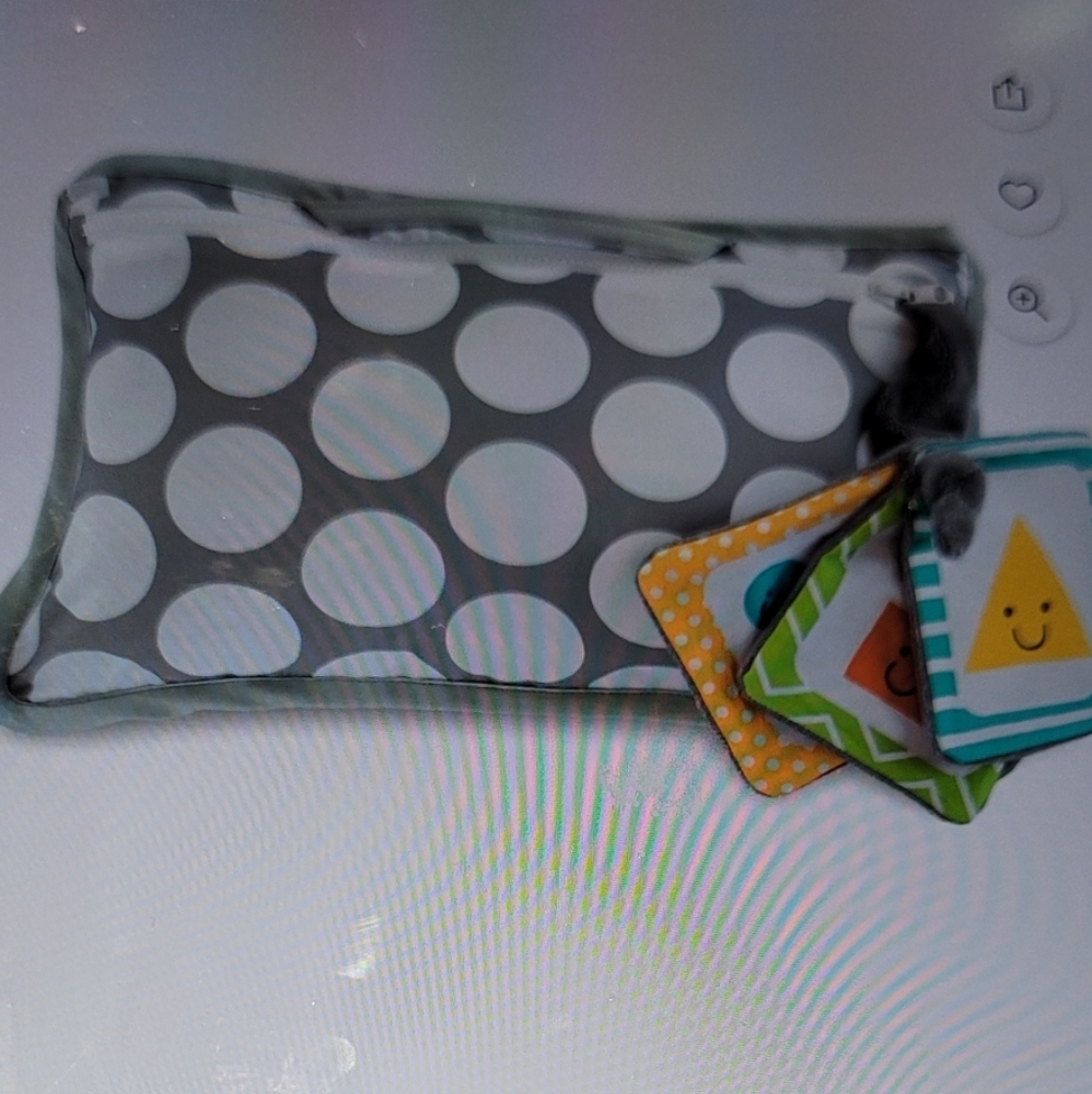 Gray Polka Dot Shopping Cart Cover - Picture 4 of 4